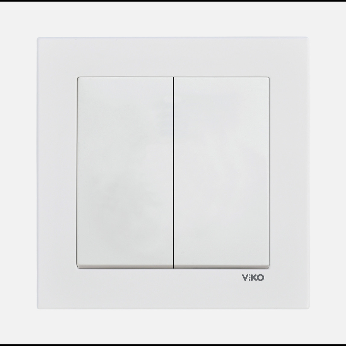    Viko Karre 55 Beyaz Impulse Komütatör C1 