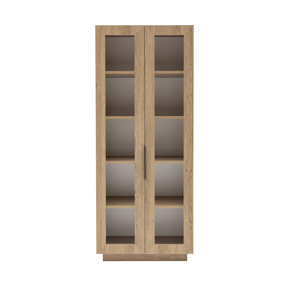    Luke Camlı Kitaplık 70cm Karina Meşe 