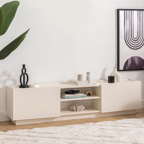 Luke TV Sehpası 180cm Sedef Krem