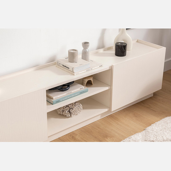 Luke TV Sehpası 180cm Sedef Krem