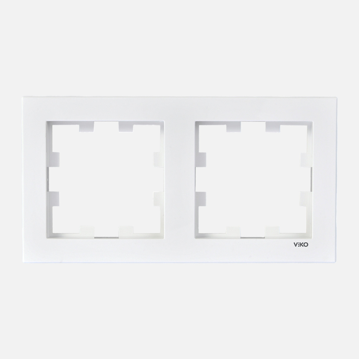    Viko Karre 55 Beyaz İkili Çerçeve 