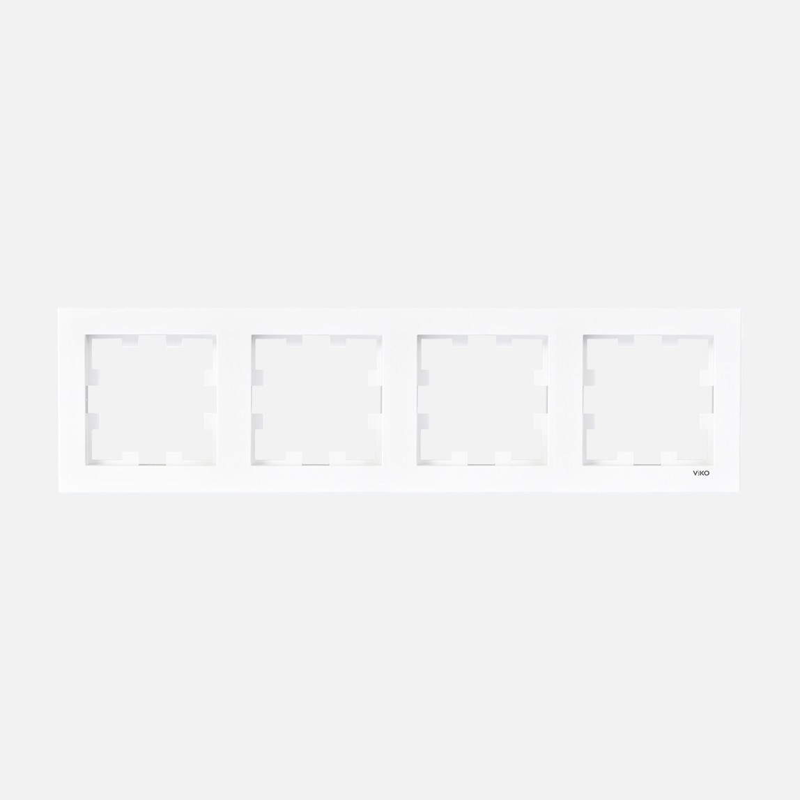    Viko Karre 55 Beyaz Dörtlü Çerçeve 