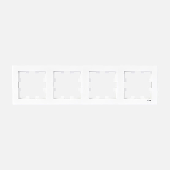 Viko Karre 55 Beyaz Dörtlü Çerçeve