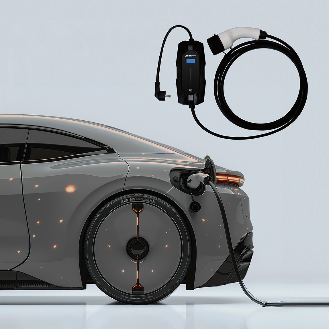    Mutlusan Chargebox 3,5 Kw Taşınabilir 5m Kablolu Elektrikli Araç Şarj Cihazı 