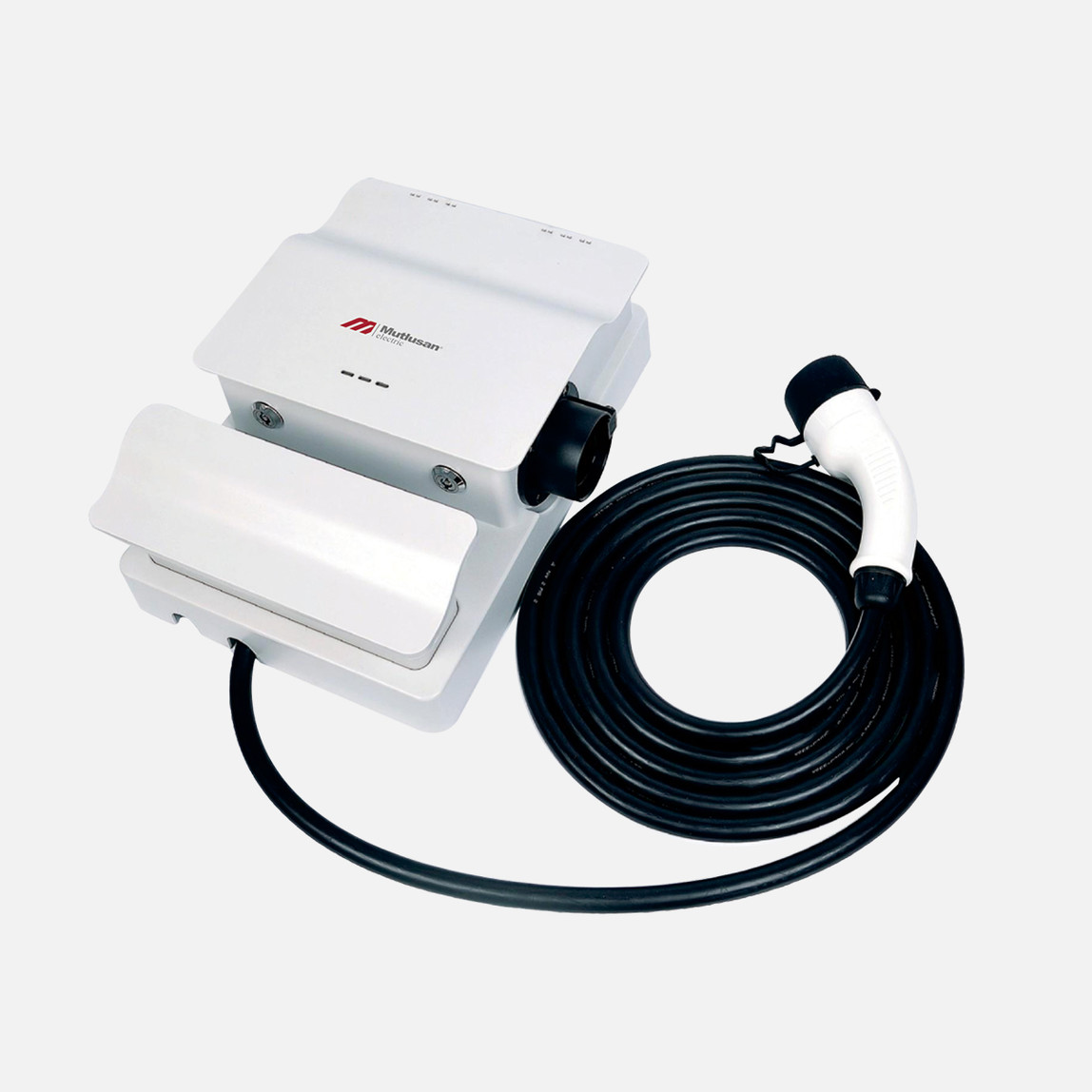    Mutlusan 7Kw 230V Girişli Monofaze Elektrikli Araç Şarj İstasyonu Soketli Rfid Kart Okuyuculu 