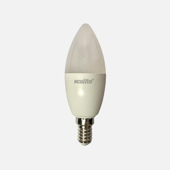 Ecolite C37 LED Ampul 8.5W, Sıcak Beyaz Işık (4000K)