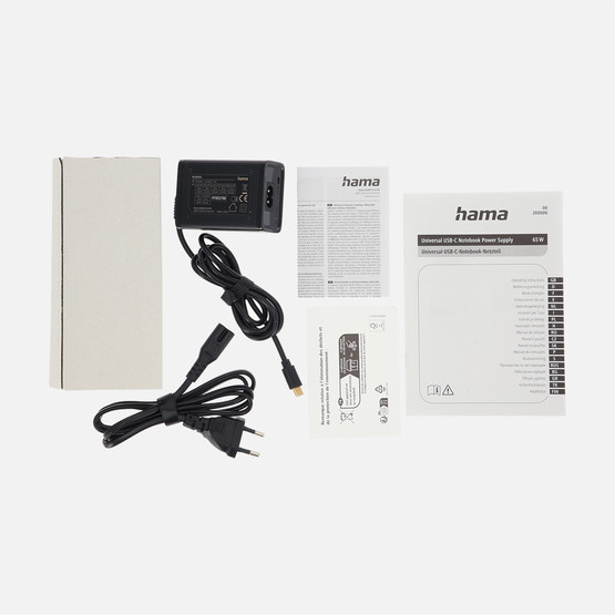 HAMA USB-C Notebook Güç Adaptörü 5-20V/65W