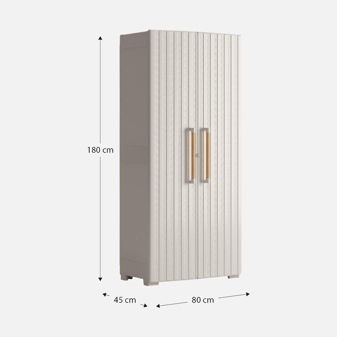    Keter Groove 3 Raflı Plastik Dolap Bej 