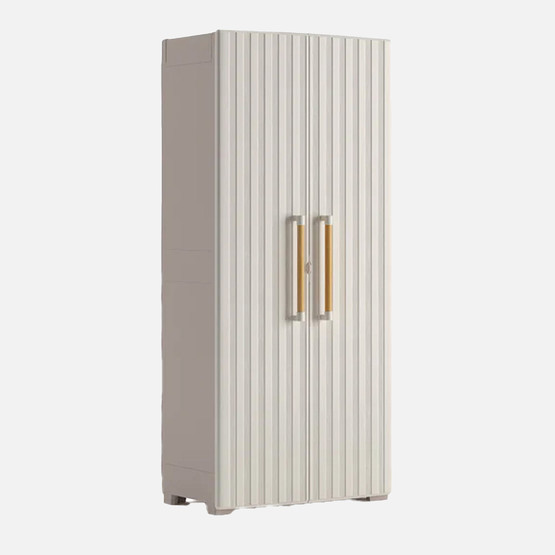 Keter Groove 3 Raflı Plastik Dolap Bej