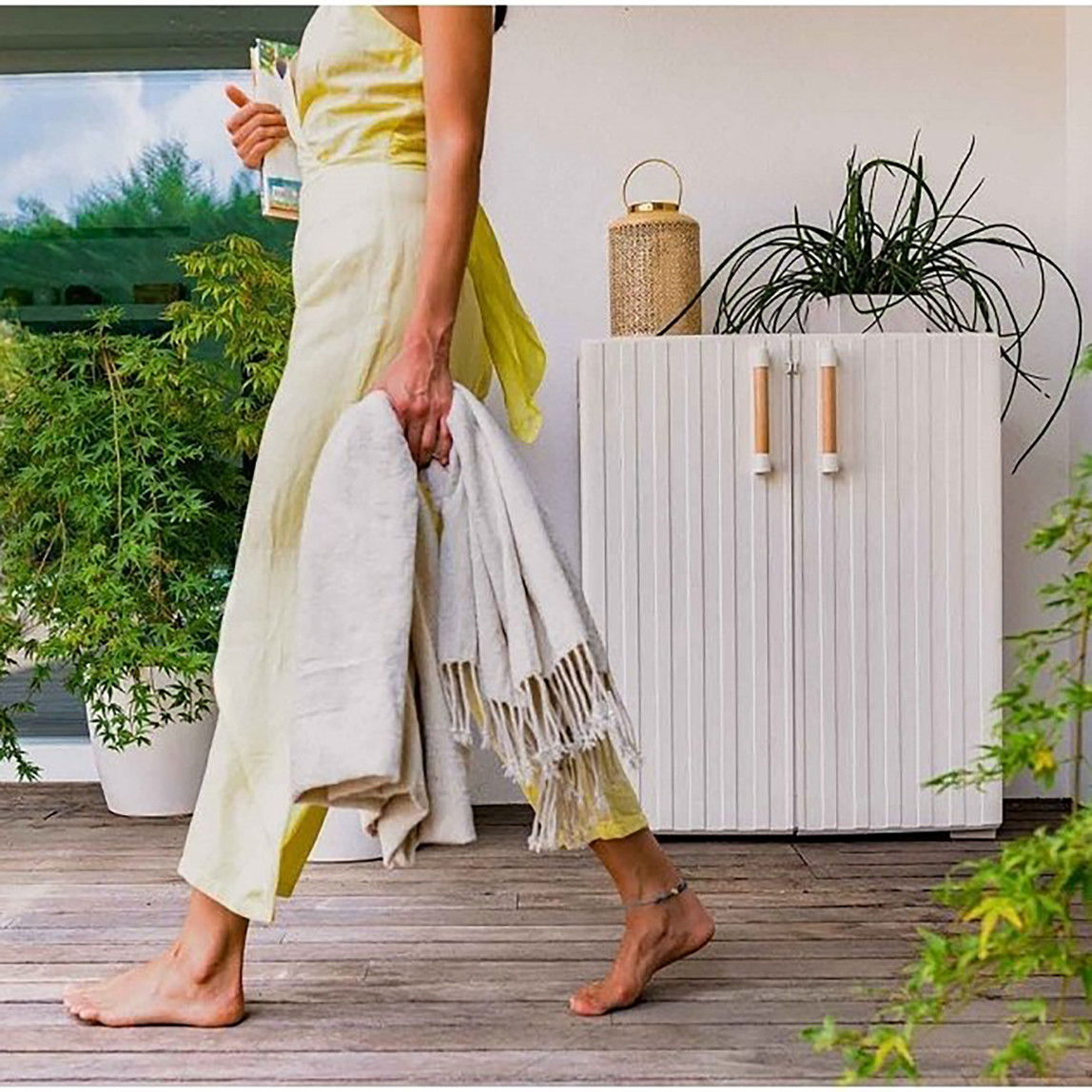    Keter Groove 2 Raflı Plastik Dolap Bej 