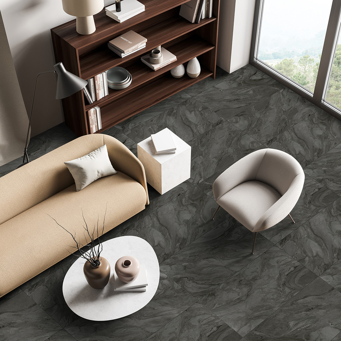   Ege Seramik Horızon Antrasıt 60X120Cm 1,44 M2        