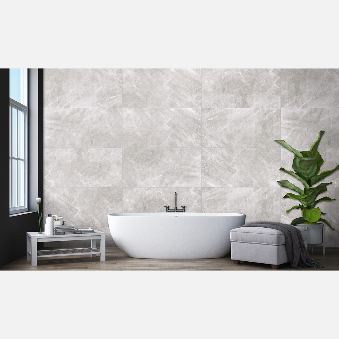    Ege Seramik Santıago Gri 60X120Cm 1,44 M2         