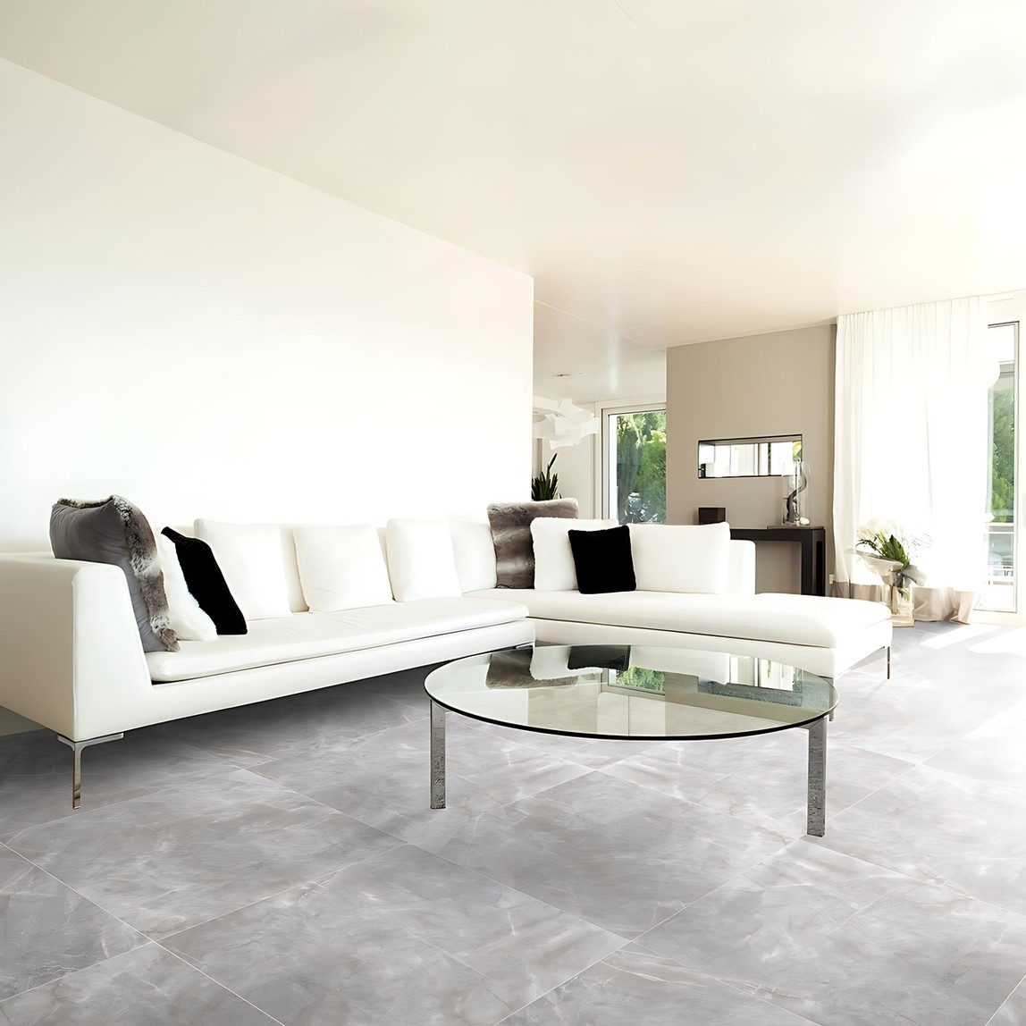    Ege Seramik Santıago Parlak Gri 60X60 1,8 M2 