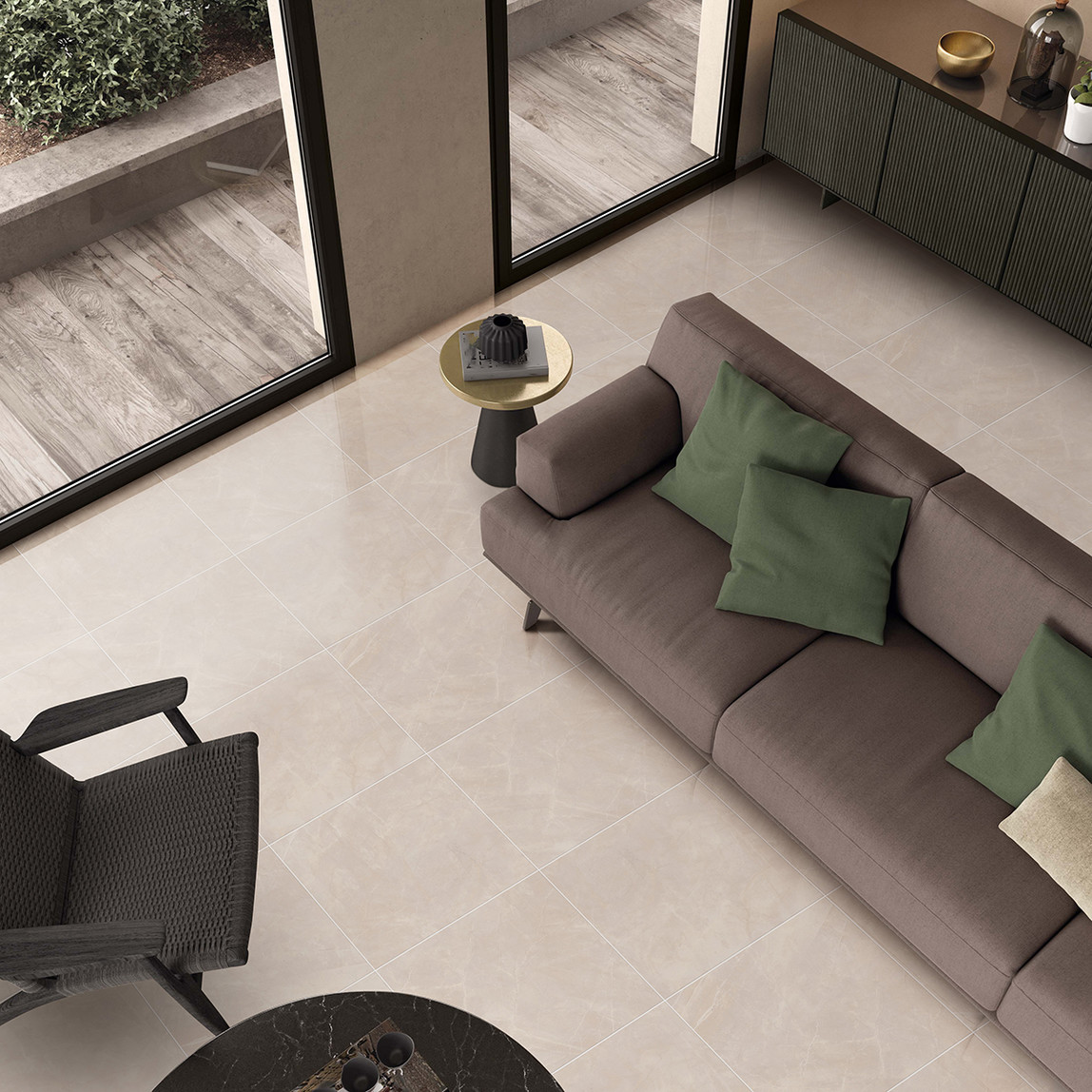    Ege Seramik Santıago Parlak Fildişi 60X60 1,8 M2 