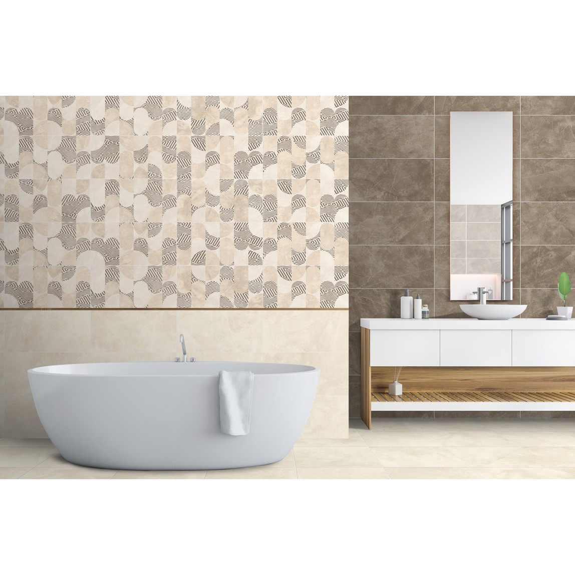    Ege Seramik Alva Krem K:8 Duvar Seramiği 30X60Cm 1,26 M2          