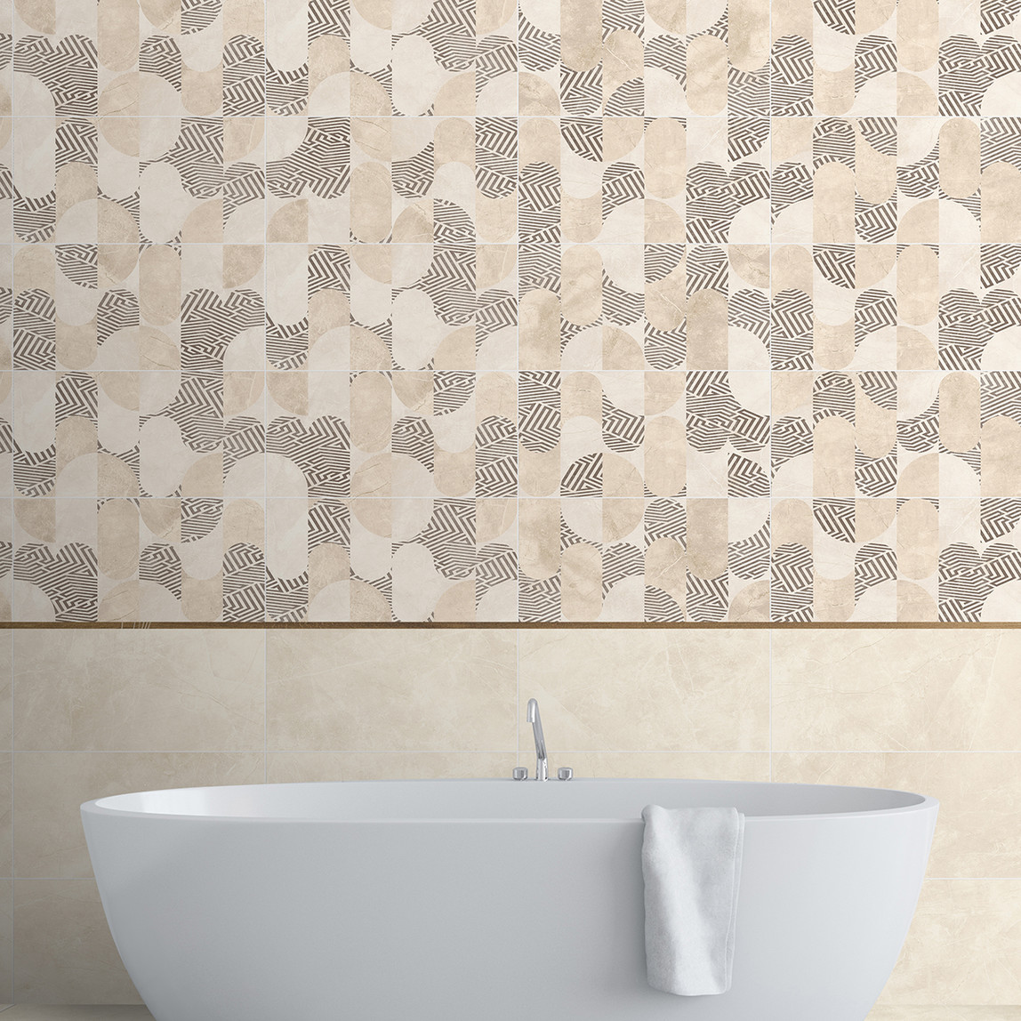    Ege Seramik Alva Krem K:8 Duvar Seramiği 30X60Cm 1,26 M2          