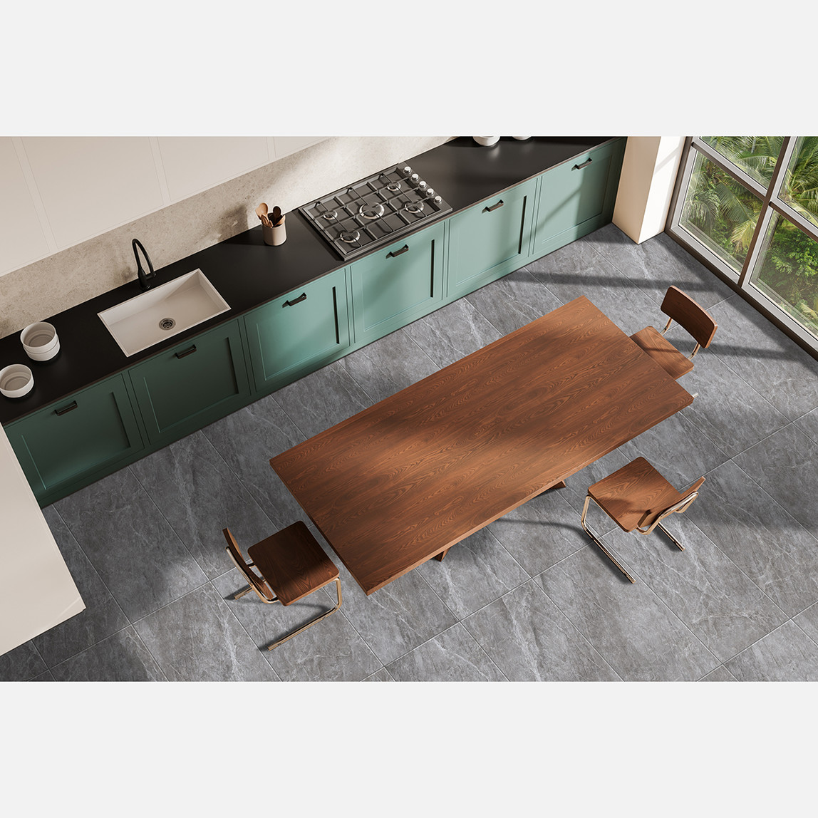    Ege Seramik Salome Koyu Gri 60X120Cm 1,44 M2     