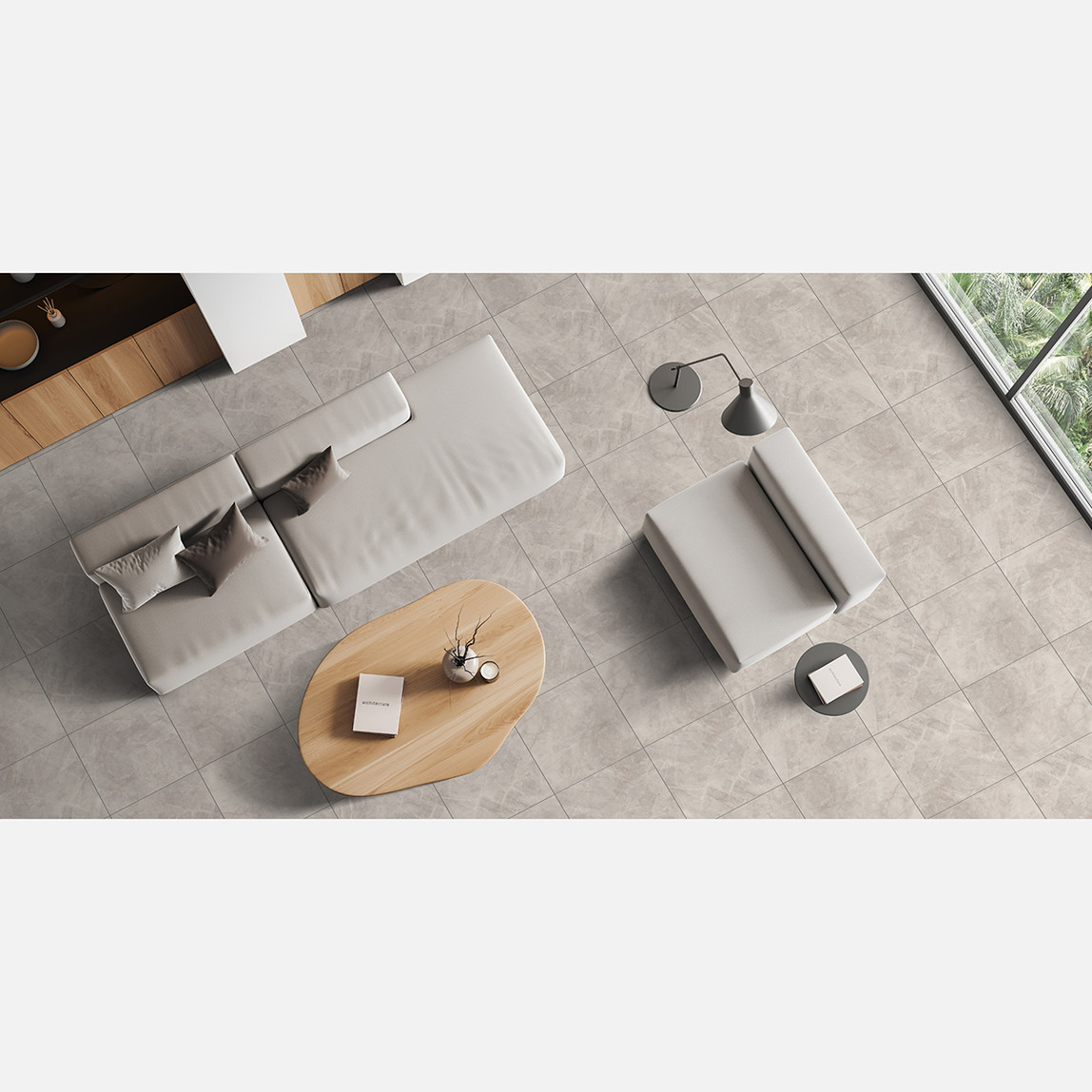    Ege Seramik Santıago Mat Gri K:8 60X60Cm 1,8 M2  