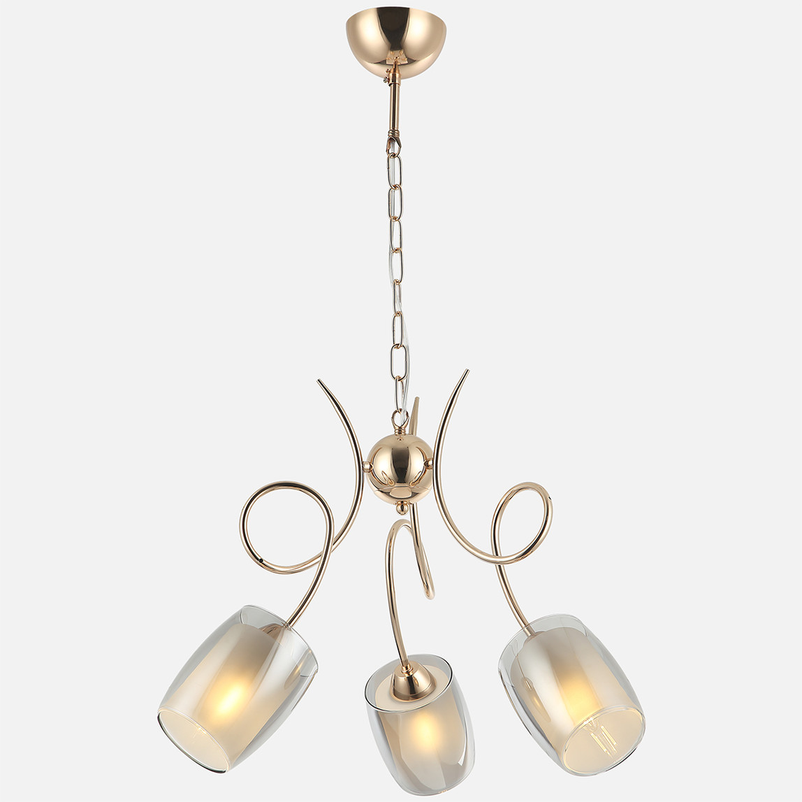    Lucea Berre 3'lü Avize Altın 