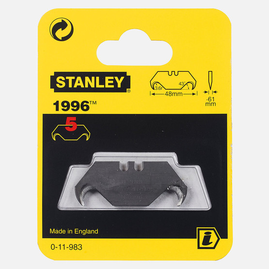 Stanley Maket Bıçağı Yedeği 50 x 19 mm 1996 - 5x1 Paket