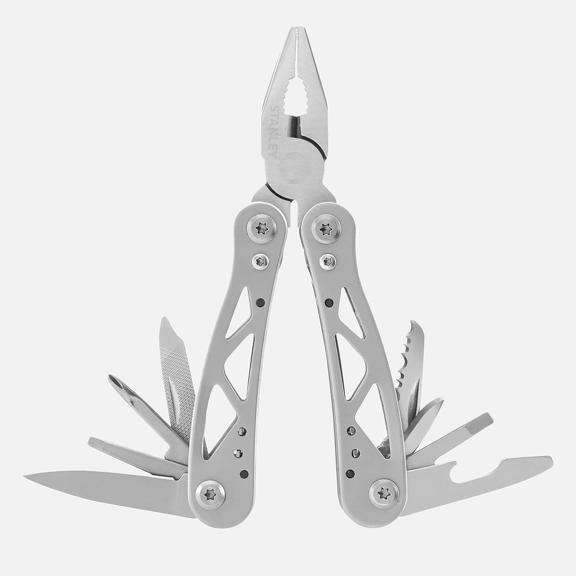    Stanley 12 Parça Aksesuarlı Çok Fonksiyonlu Pense + Bel Taşıma Çantası 