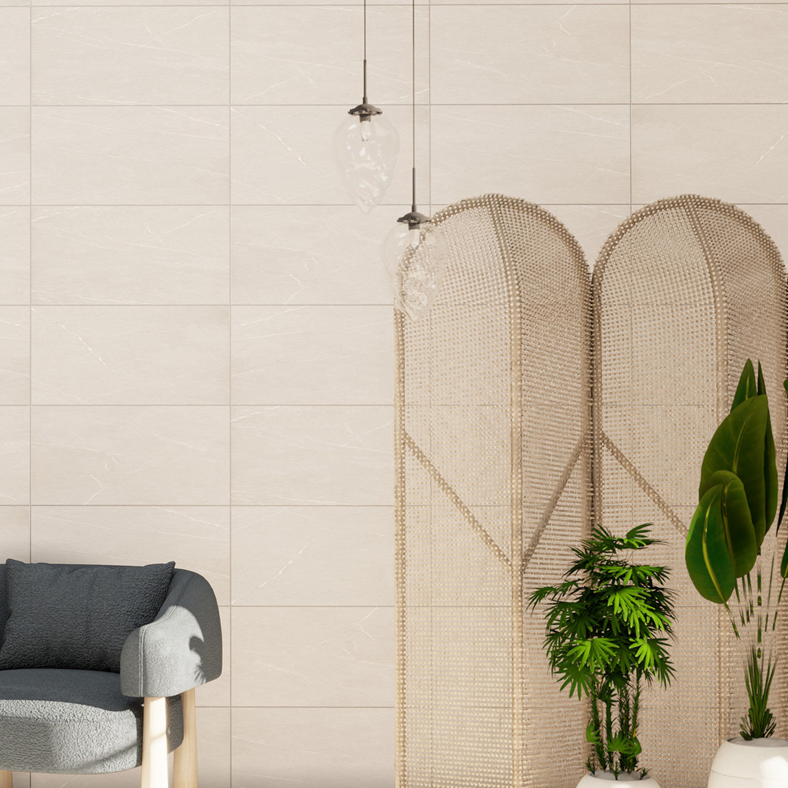    Duratiles Arya Light Grey Mat Duvar Seramiği 30x60Cm 2,16 m2   