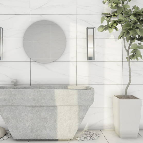 Duratiles Calacatta Grey Parlak Duvar Seramiği 30x60Cm 2,16 m2 