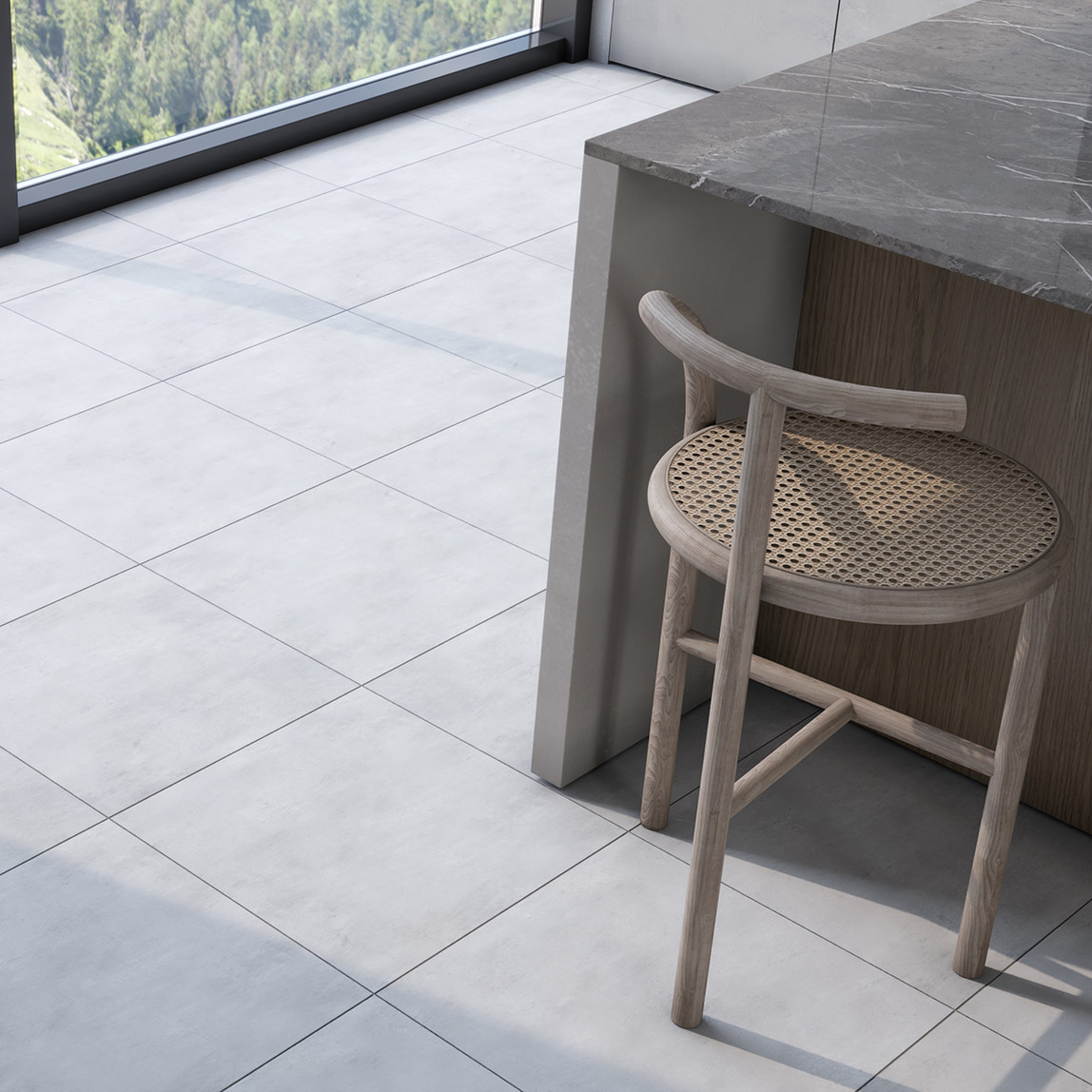    Duratiles Foder Gri Mat Yer Seramiği 45x45Cm 1,22 m2      