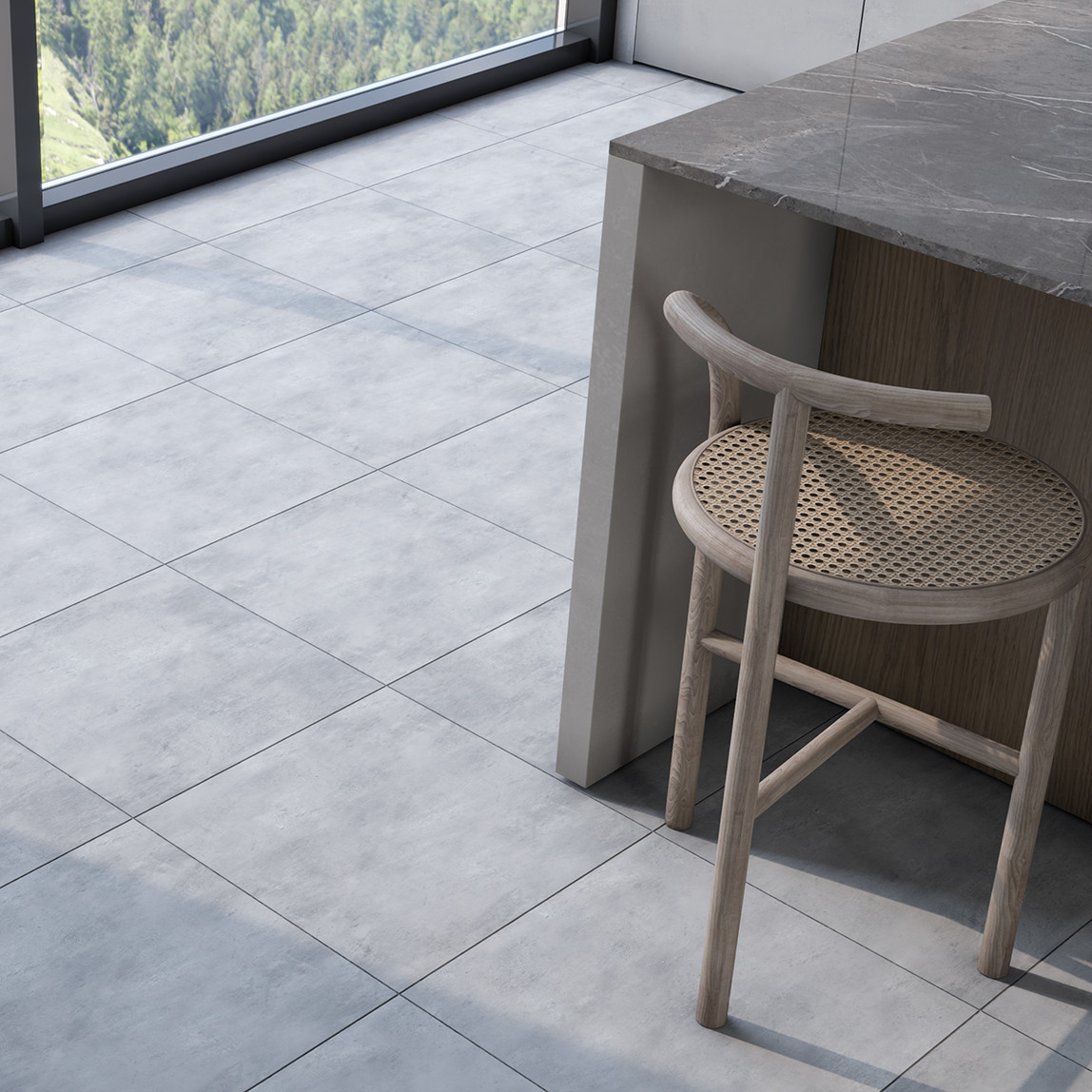    Duratiles Foder Antrasit Mat Yer Seramiği 45x45Cm 1,22 m2      
