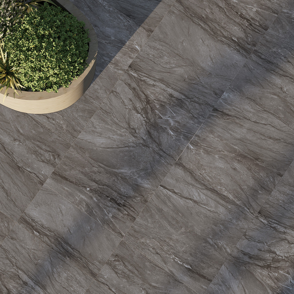    Duratiles Durban Anthracite Tam Parlak 60x120Cm 2,16 m2   