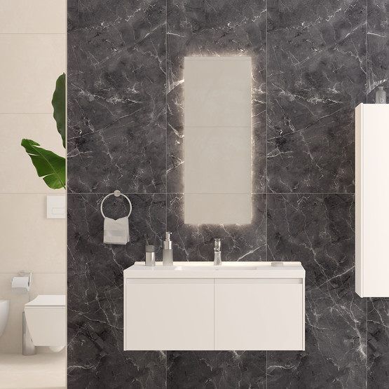 Duratiles Marmol Antrasit Tam Parlak 60x120Cm 2,16 m2   