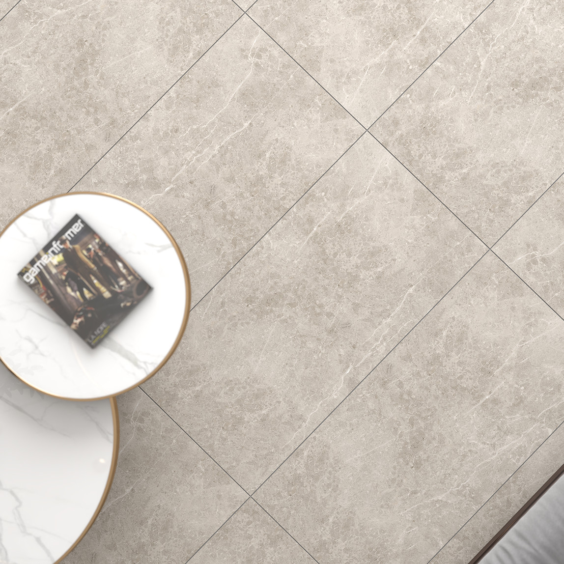    Duratiles Botticino Grey Tam Parlak 60x120Cm 2,16 m2     