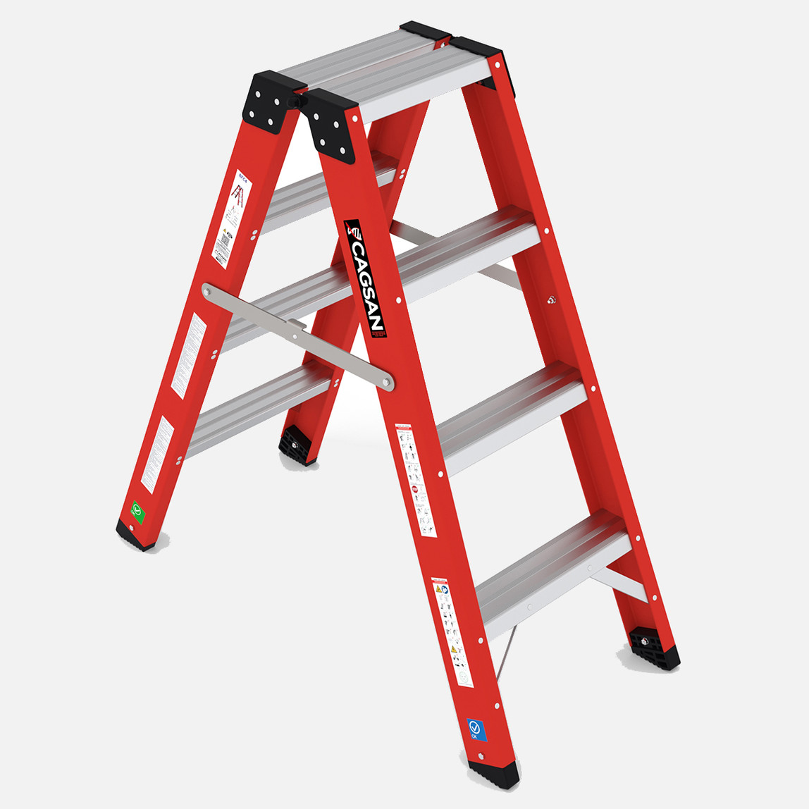    Çağsan BFC4 Fibero Elektrik Yalıtımlı 4 Basamaklı Merdiven 
