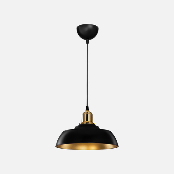 Karya Tekli Sarkıt Siyah-Gold E27