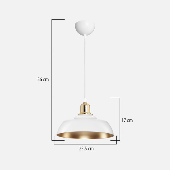  Karya Tekli Sarkıt Gold-Beyaz E27