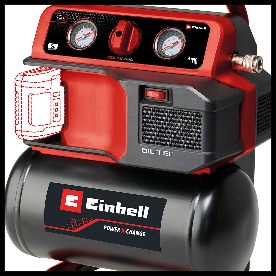    Einhell Te-Ac 18/75 Li Akülü Kompresör Solo (Akü ve Şarj Cihazı Dahil Değildir.) 