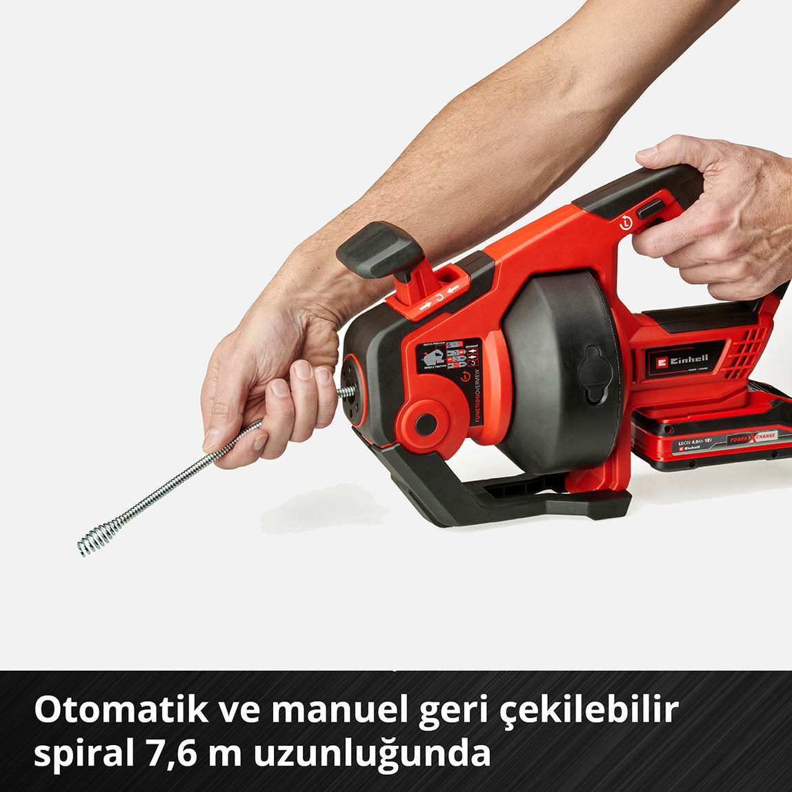    Einhell Te-Da 18/760 Li Akülü Boru Açma Makinesi Solo (Akü ve Şarj Cihazı Dahil Değildir.) 