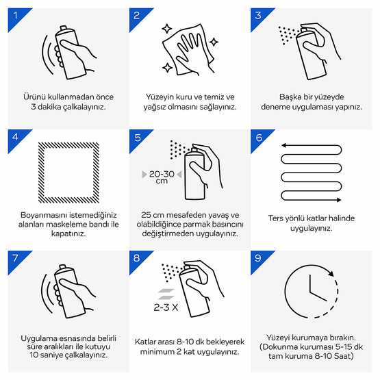 Kluger Dynamo Akrilik Düz Sprey Boya Mat Siyah RAL 9005 400 ML
