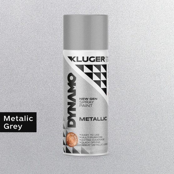 Kluger Dynamo Sprey Boya Metalik Gri 410 400 ML