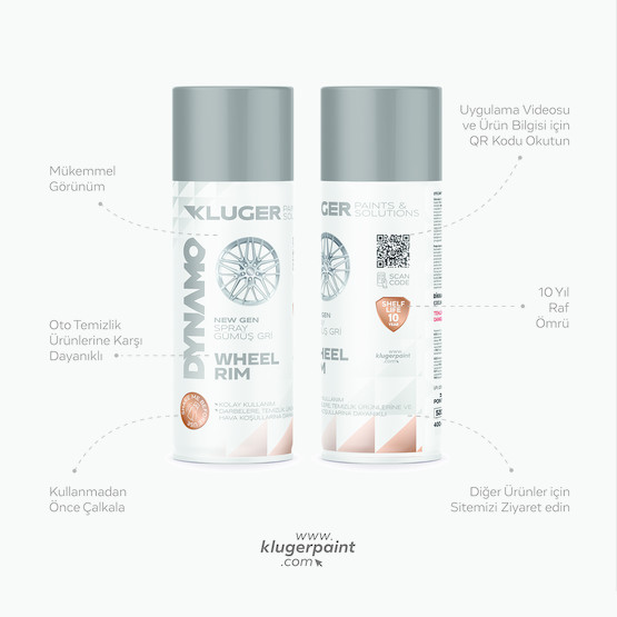 Kluger Dynamo Oto Jant Sprey Boya 512 400 ML