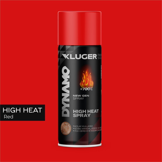 Kluger Dynamo Sprey Boya Isıya Dayanıklı Kırmızı 505 400 ML

