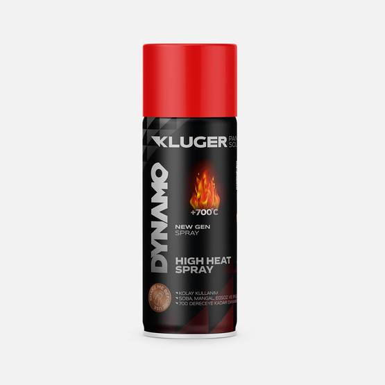 Kluger Dynamo Sprey Boya Isıya Dayanıklı Kırmızı 505 400 ML

