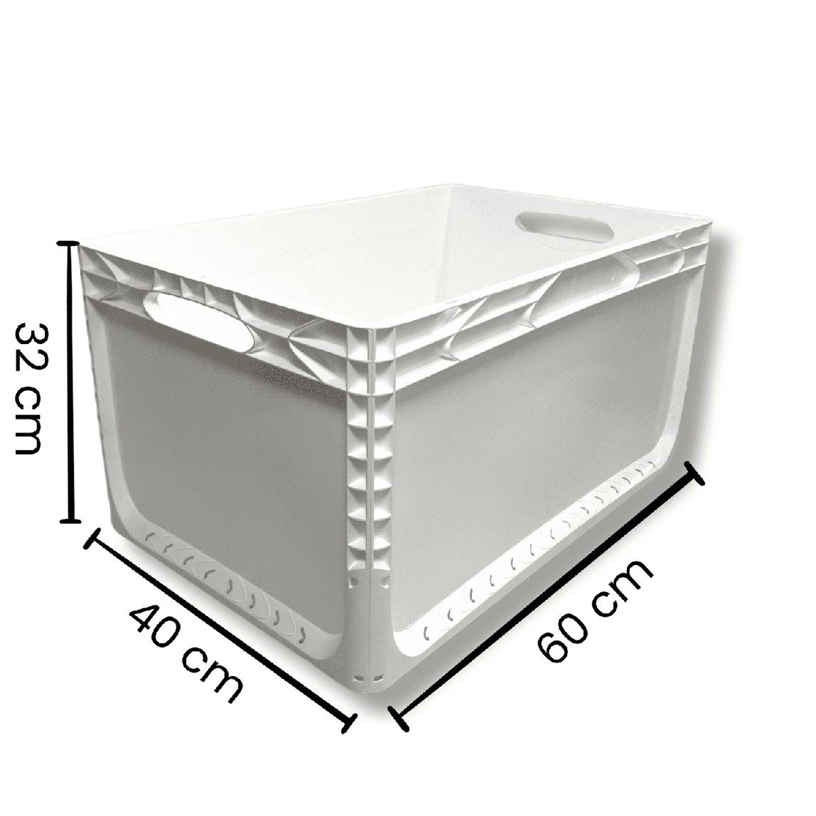    Euronorm Çok Amaçlı Taşıma ve Saklama Kasası Beyaz 66 lt 