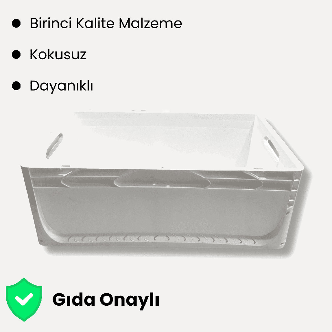    Euronorm Çok Amaçlı Taşıma ve Saklama Kasası Beyaz 44 lt 