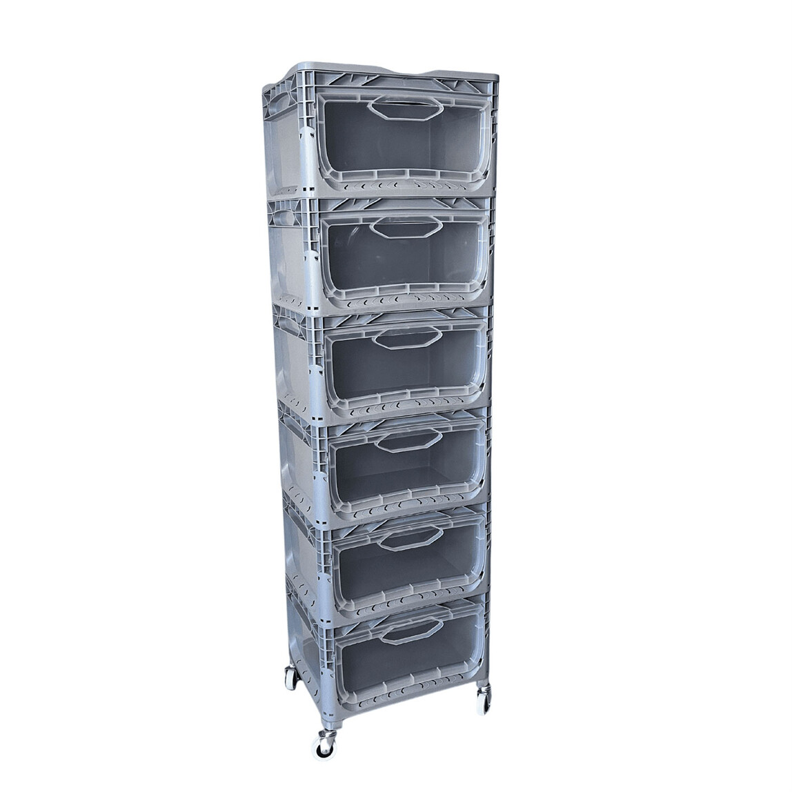    Alpin Magic Kombo 6R Tekerlekli Çok Amaçlı Raf Gri 