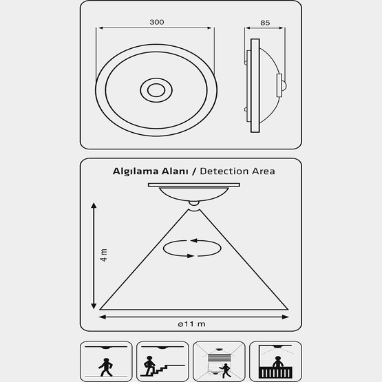 Mutlusan Ledli Sensörlü Armatür