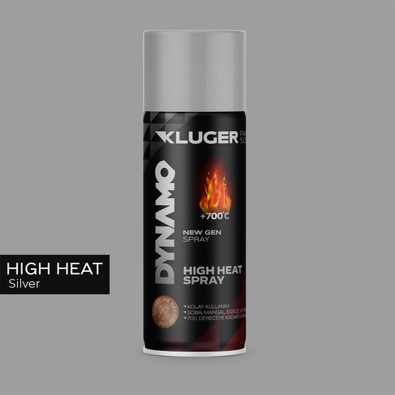 Kluger Dynamo Sprey Boya Isıya Dayanıklı Gümüş 508 400 ML

