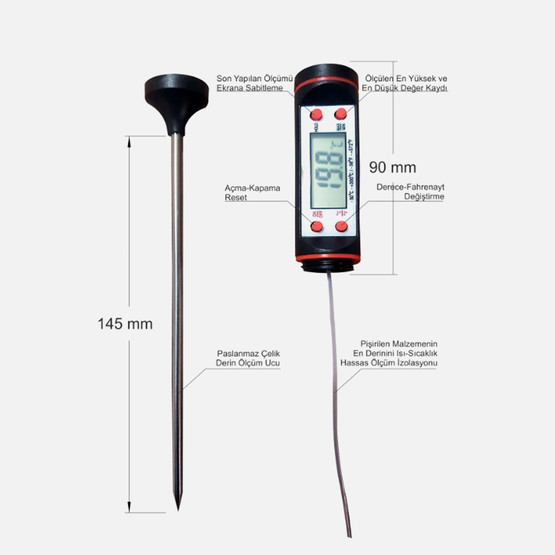 Dijital Et Termometresi 