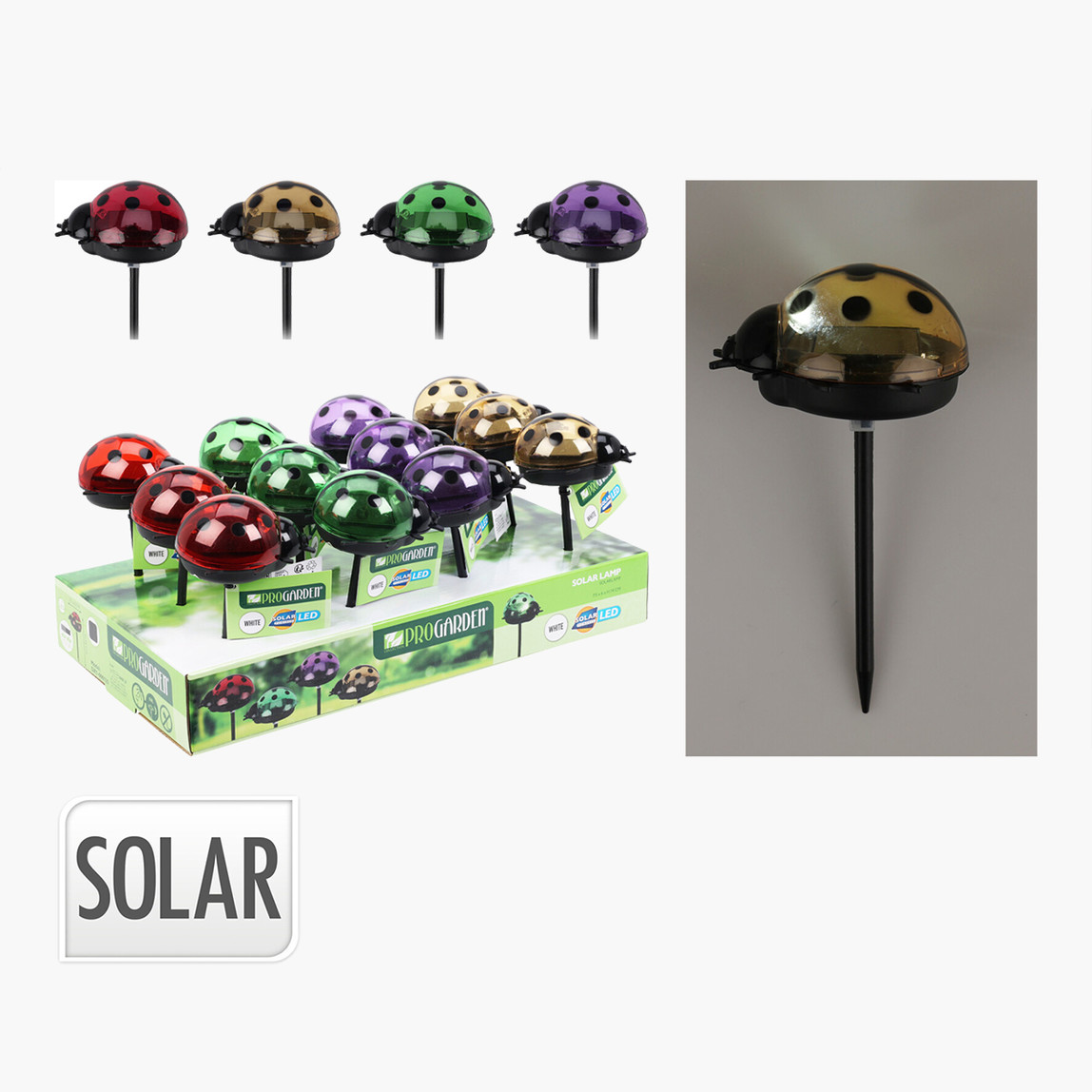    Uğur Böceği Solar Saplama  