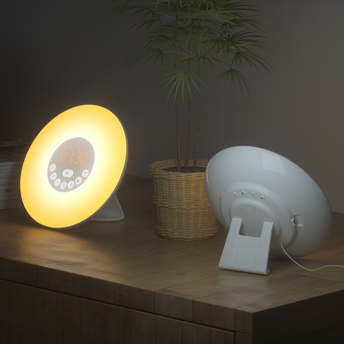    Şarjlı Çalar Saat ve Rgb Masa Lambası 